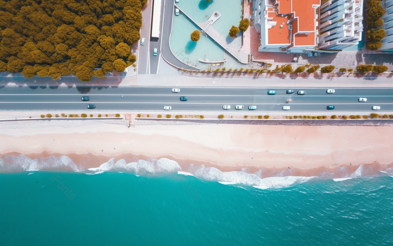 海边风光环岛路公路海滨城市旅游风景摄影图,高清,摄影图,摄影图片,图片大全,摄影图免费下载